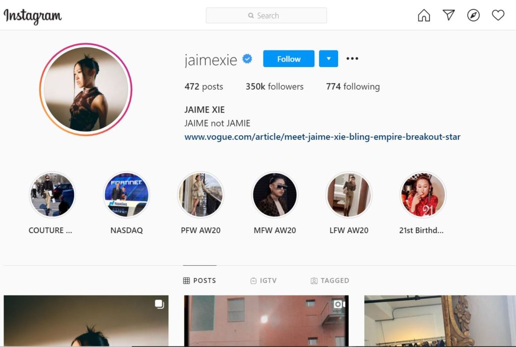 Jaime Xie Wiki, Age, Height, Husband, Net worth, Family, Biography & More 9 Jaime Xie Instagram account
