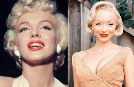 Jasmine Chiswell look alike actress Marilyn Monroe