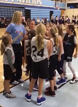 Jenna Bandy works as a basketball coach