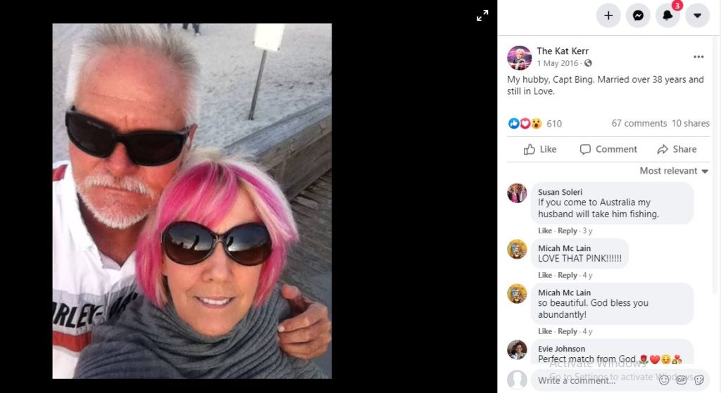 Kat Kerr Wiki, Age, Husband, Net worth, Family, Books, Biography & More 8 Kat Kerr and her husband celebrating 38 years of marriage