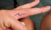 Katie Betzing: Age, Height, Boyfriend, Net worth, Biography & More 4 Katie Betzing's Wave tattoo