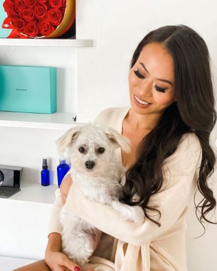 Kelly's pet dog Sophia