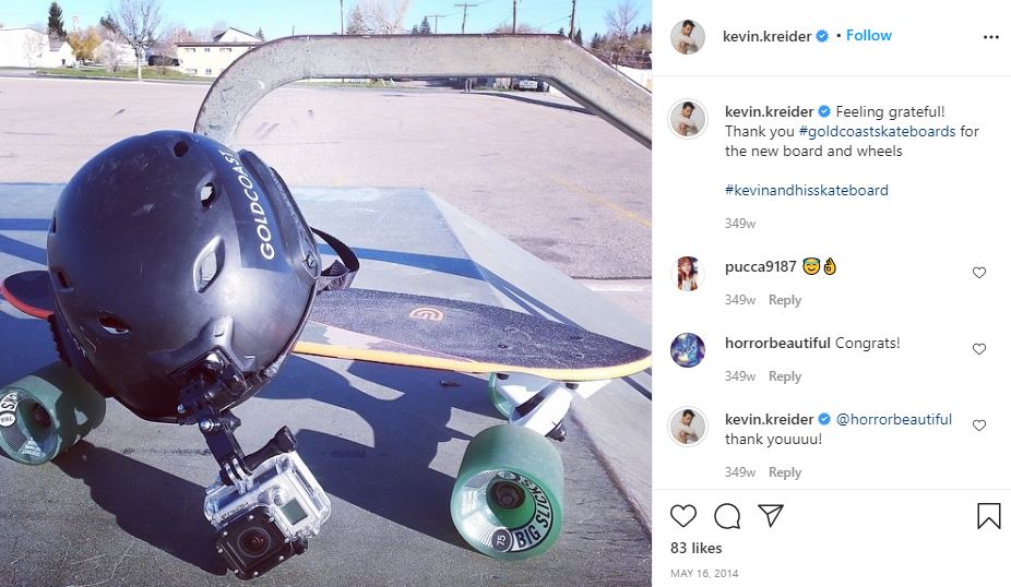 Kevin Kreider Wiki, Age, Height, Wife, Net worth, Family, Biography & More 21 Kevin Kreider love skateboarding