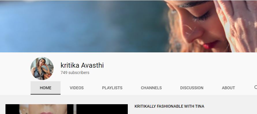 Kritika Avasthi Wiki, Height, Age, Husband, Net worth, Biography & More 12 Kritika Avasthi's YouTube Channel