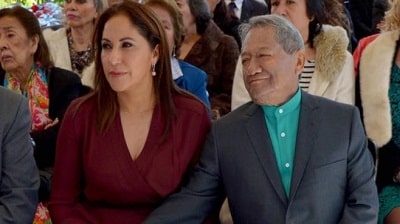 Laura Elena Villa and Armando Manzanero at programme