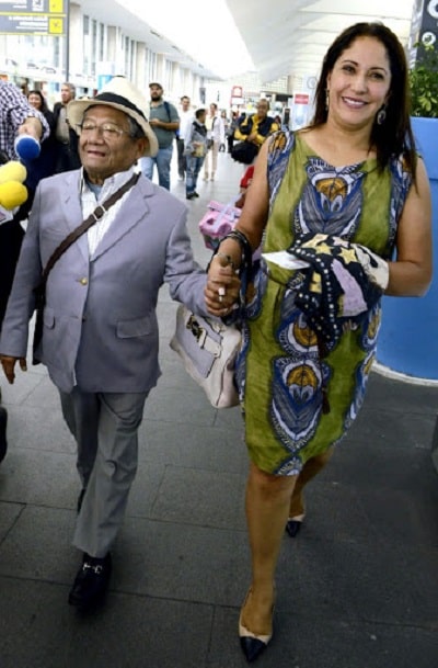 Laura Elena Villa with her husband Armando Manzanero