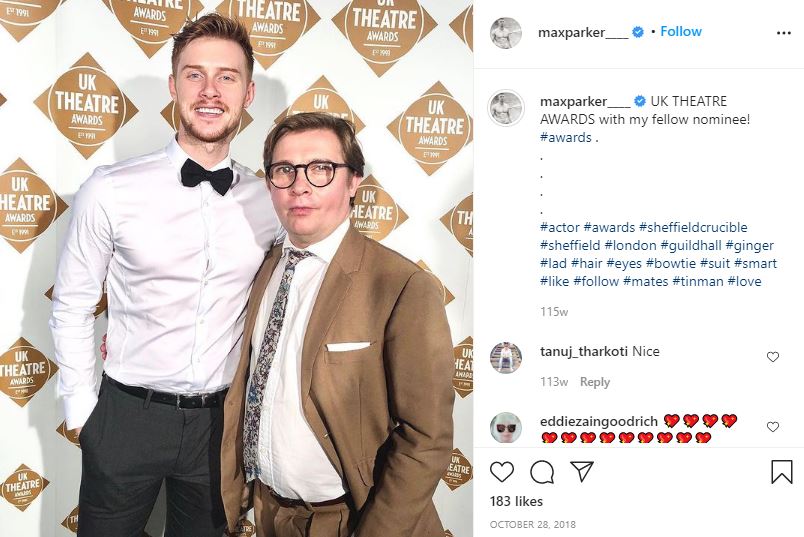 Max Parker Wiki, Age, Gay Boyfriend, Height, Net worth, Biography & More 16 Max Parker at UK Theatre Awards function