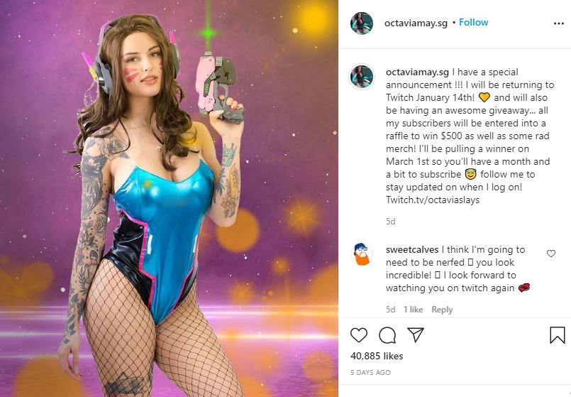 Octavia May Wiki, Height, Age, Net worth, Boyfriend, Biography & More 12 Octavia May started Twitch