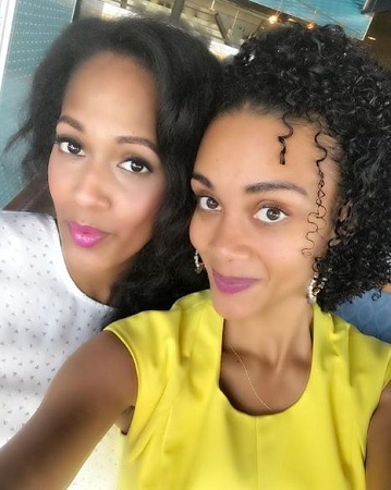 Ouleye Ndoye with her best friend