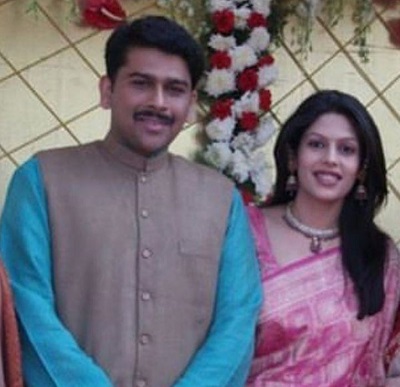 Palki Sharma Upadhyay with her husband Sanket Upadhyay
