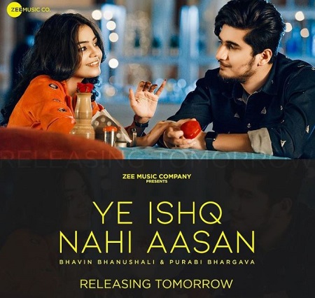 Purabi Bhargava Age, Height, Boyfriend, Net worth, Family, Biography & More 12 Poster of Purabi Bhargava's music video 'Ye Ishq Nahi Aasan' featuring Bhavin Bhanushali.