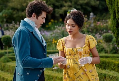Ruby Barker: Age, Height, Net worth, Boyfriend, Family, Biography & More 2 Ruby Barker as Marina Thompson in the series Bridgerton