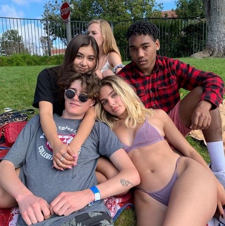 Ryland Storms with his friends