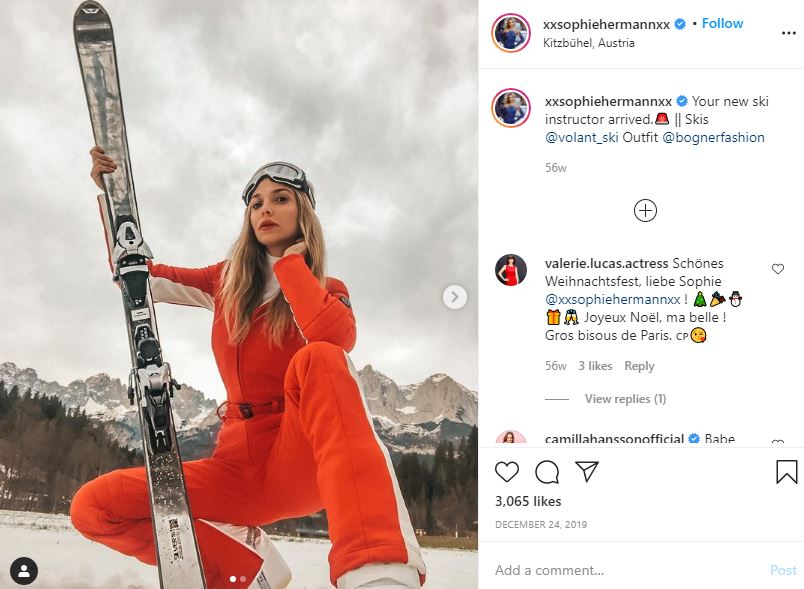 Sophie Hermann loves skiing