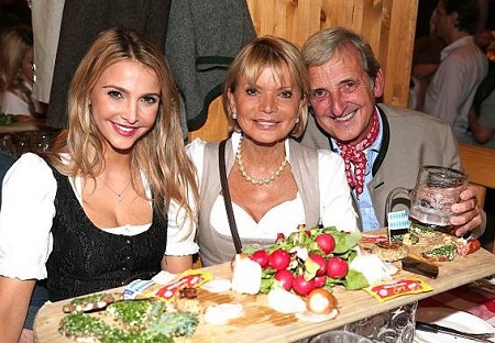 Sophie Hermann with her dad Dieter Hermann and mom Stephanie Hermann