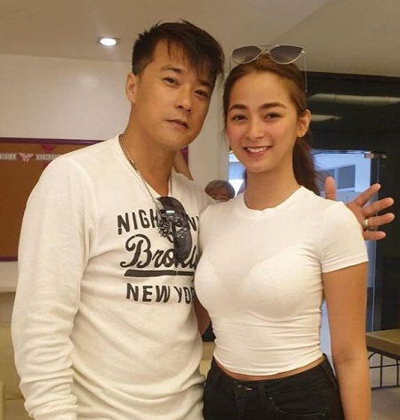 AJ Raval with her famous father Jeric Raval.