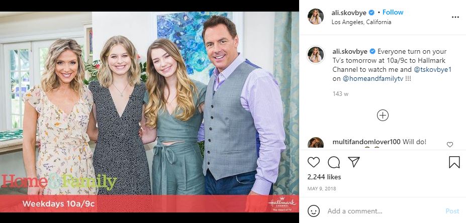 Ali Skovbye Wiki, Height, Age, Boyfriend, Net worth, Biography & More 18 Ali Skovbye at the set of Home & Family TV show