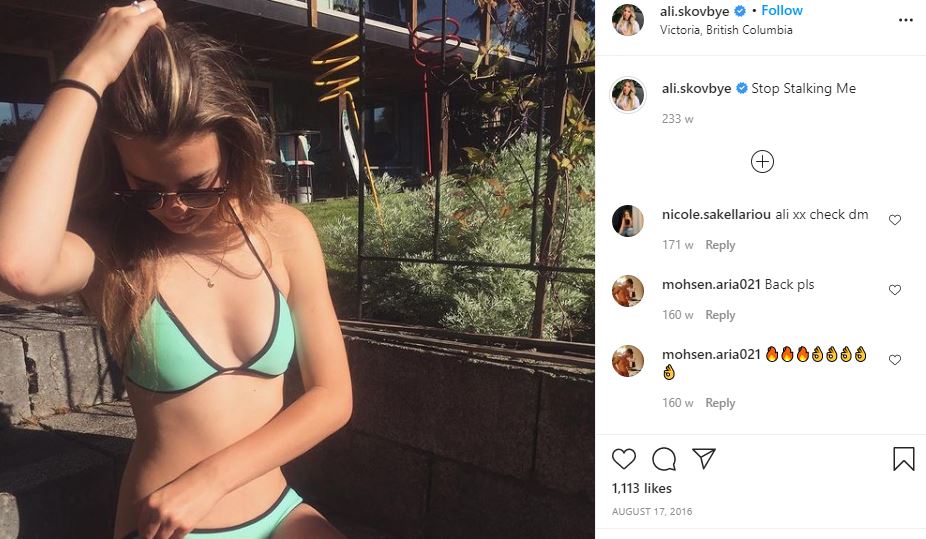 Ali Skovbye Wiki, Height, Age, Boyfriend, Net worth, Biography & More 21 Ali Skovbye first IG post