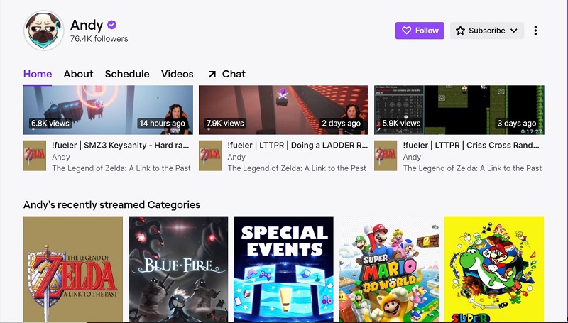 Asian Andy Twitch account