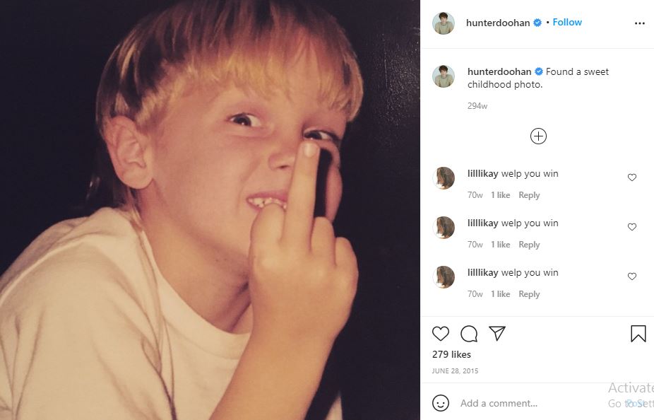 Hunter Doohan Wiki, Height, Age, Boyfriend, Family, Biography & More 2 Childhood photo of Hunter Doohan