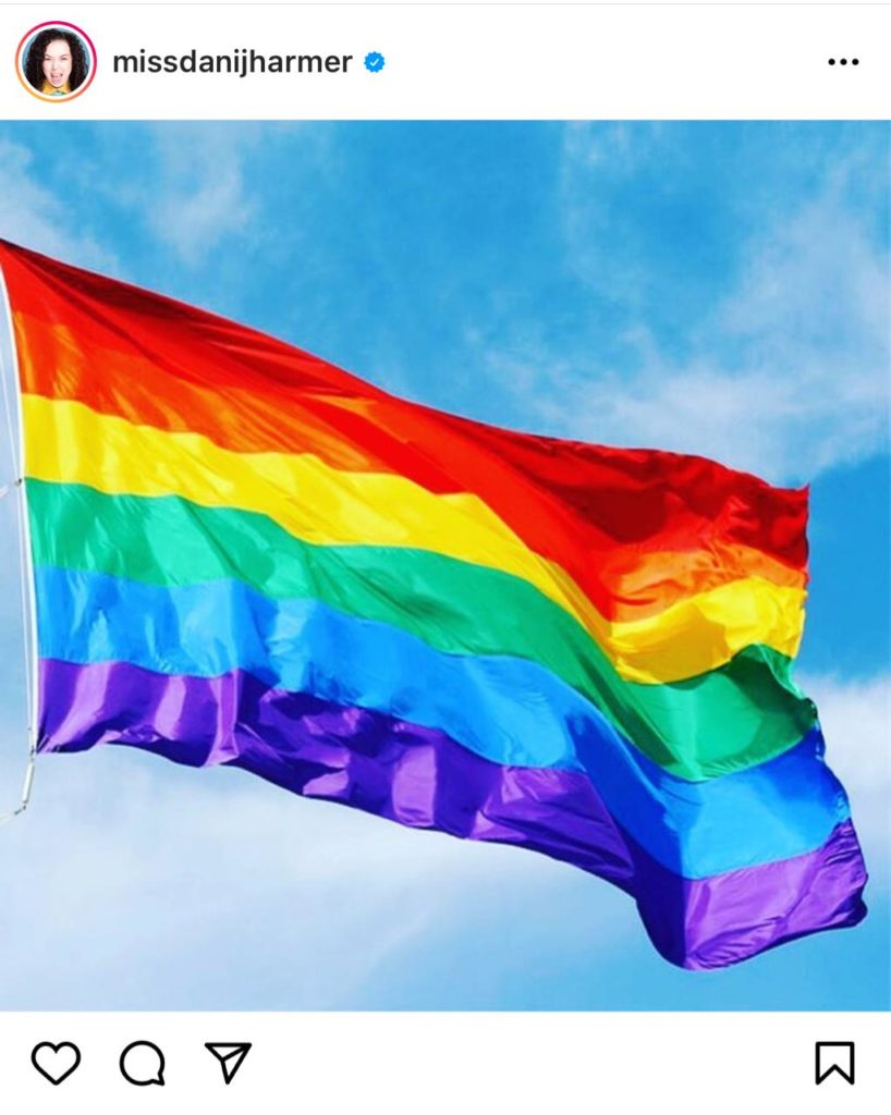 Dani Harmer is a supporter of gay love