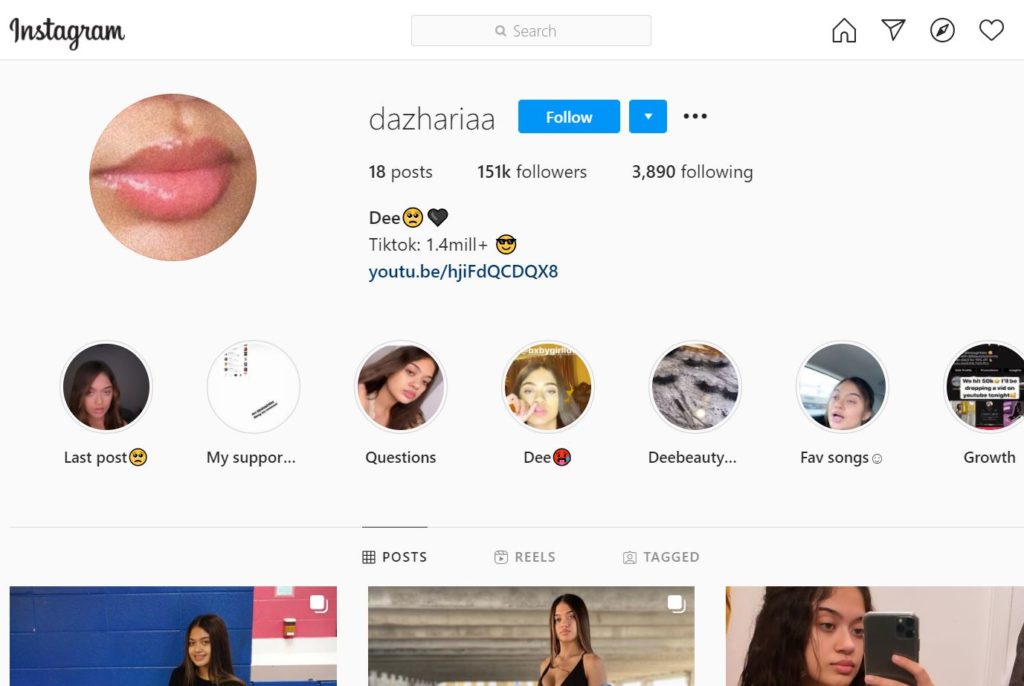 Dazhariaa Shaffer (Bxbygirlldee TikTok) Wiki, Age, Boyfriend, Death, Family, Biography & More 9 Dazhariaa Shaffer Instagram account