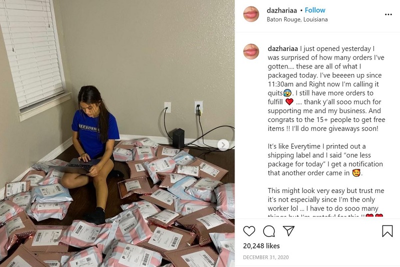 Dazhariaa Shaffer (Bxbygirlldee TikTok) Wiki, Age, Boyfriend, Death, Family, Biography & More 6 Dazhariaa Shaffer preparing her orders