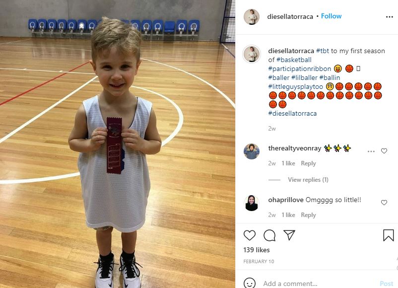 Diesel La Torraca Wiki, Height, Age, Family, Movies, Biography & More 15 Diesel La Torraca at his first season of basketball