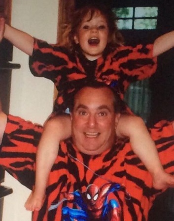Grace Kinstler childhood photo with her dad Mitch