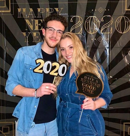 Grace Kinstler with her boyfriend Joseph Wheatley