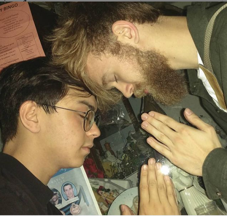 Jack Stauber with his Best friend