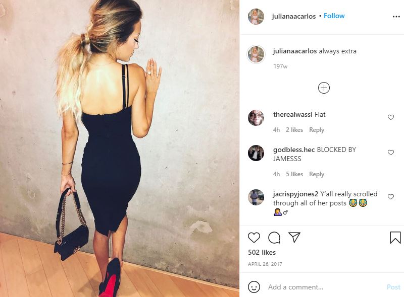 Juliana Carlos Wiki, Height, Age, Husband, Net worth, Biography & More 21 Juliana Carlos's first Instagram post