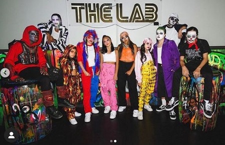 Kea Peahu with her friends on Halloween