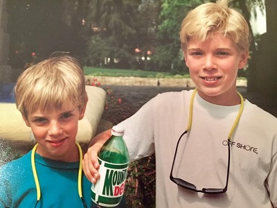 Kyle Cooke: Age, Height, Girlfriend, Net worth, Family, Biography & More 8 Kyle Cooke childhood picture with his brother Cory Cooke