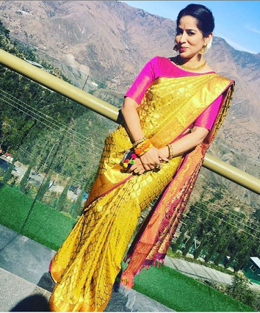 Lakshmi Vasudevan: Wiki, Age, Husband, Family, Movies, Height, Biography & More 21 Lakshmi Vasudhevan posing in a saree