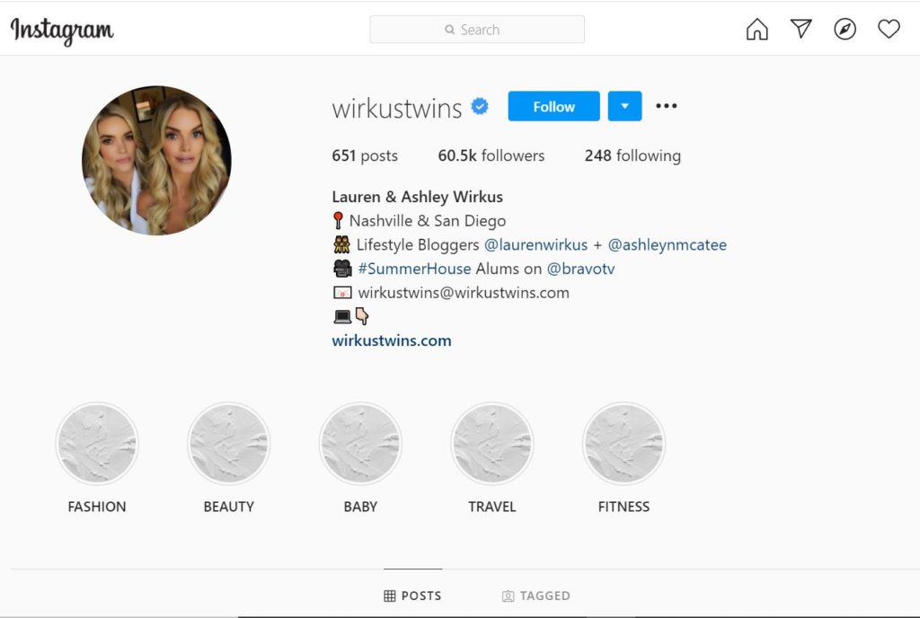 Lauren Wirkus: Age, Height, Husband, Net worth, Family, Biography & More 8 Lauren Wirkus and her sister;s joint Instagram account