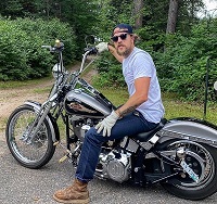 Luke Gulbranson favourite bike is harley Davidson