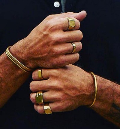 Luke Gulbranson wore hos own company's jewellery