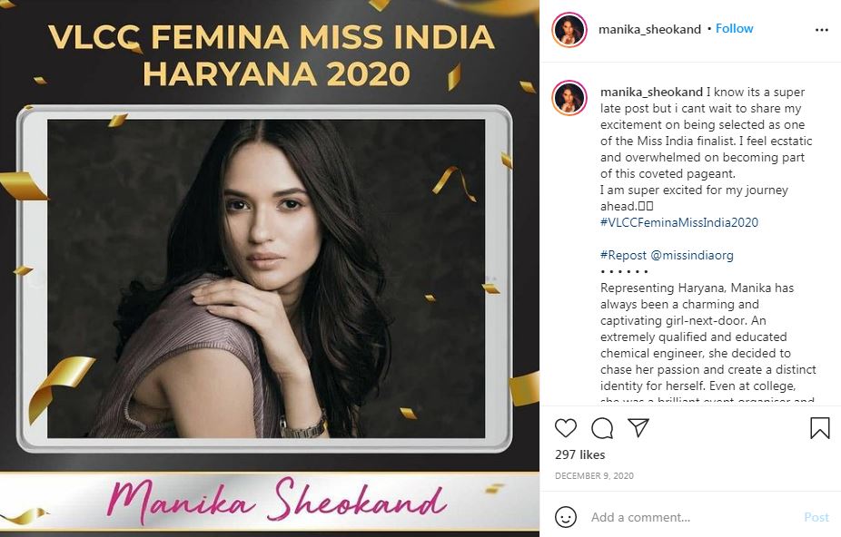 Manika Sheokand: Wiki, Height, Age, Boyfriend, Caste, Family, Biography & More 15 Manika Sheokand participated in VLCC Femina Miss India 2020