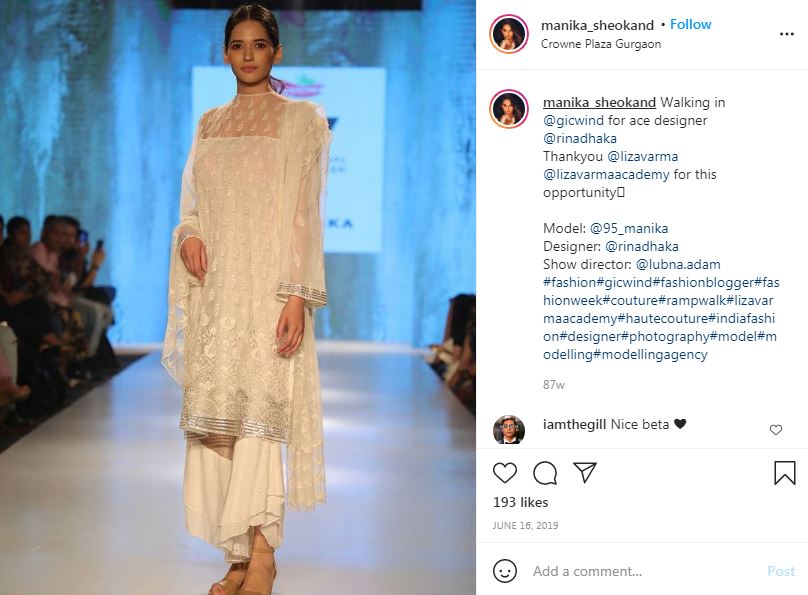 Manika Sheokand: Wiki, Height, Age, Boyfriend, Caste, Family, Biography & More 23 Manika Sheokand_s first IG post