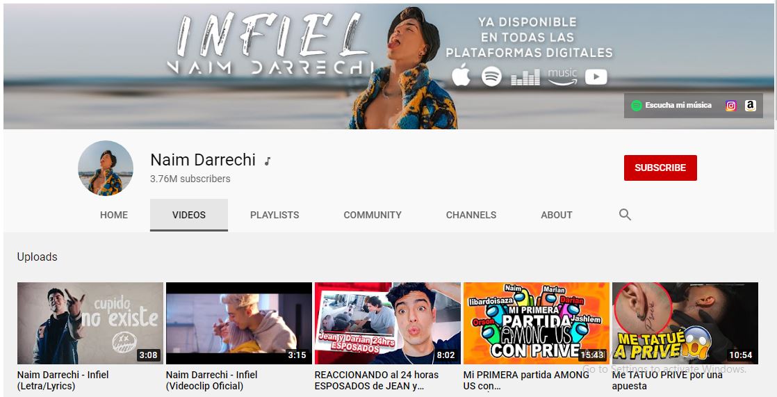 Naim Darrechi Youtube channel