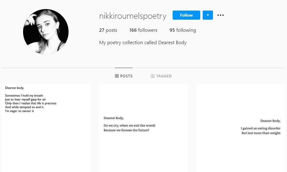 Nikki Roumel Wiki, Height, Age, Boyfriend, Family, Biography & More 25 Nikki Roumel poetry account