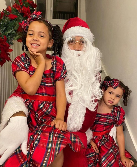 Nikolas Ajagu Wiki, Age, Wife, Net worth, Family, Biography & More 11 Nikolas Ajagu dressed up as Santa for his children on Christmas