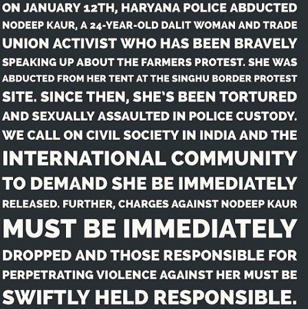 Nodeep Kaur (Activist) Wiki, Age, Family, Case, Caste, Biography, Education & More 5 Nodeep Kaur case