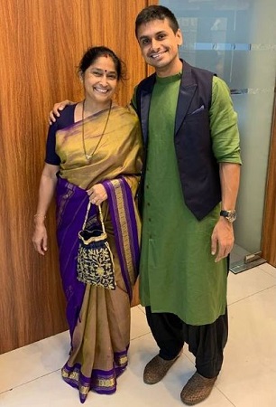 Nupur Shikhare: Wiki, Age, Wife, Height, Caste, Family, Biography & More 8 Nupur Shikhare with his mother Pritam Shikhare