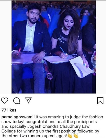 Pamela Goswami (BJP) Wiki, Age, Husband, Family, Biography & More 19 Pamela Goswami judging fashion show