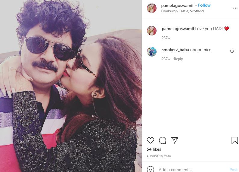 Pamela Goswami (BJP) Wiki, Age, Husband, Family, Biography & More 6 Pamela Goswami with her Father