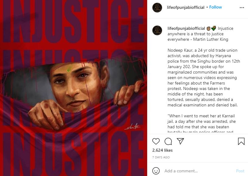 Nodeep Kaur (Activist) Wiki, Age, Family, Case, Caste, Biography, Education & More 6 People are posting pictures in favor of Nodeep Kaur's Release