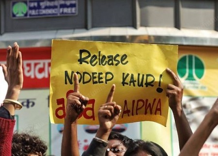 Nodeep Kaur (Activist) Wiki, Age, Family, Case, Caste, Biography, Education & More 4 People protesting for Nodeep Kaur