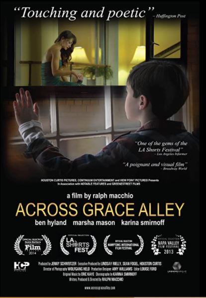Julia Macchio Wiki, Age, Husband, Net worth, Family, Biography & More 13 Poster of Julia Macchio's film 'Across Grace Alley'.